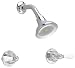 American Standard 7221.712.002 Hampton Double-Handle Shower Faucet with Porcelain Lever Handles, Chrome