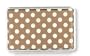 Copper & White Polka Dot Flat Frame Hinged Mini Wallet