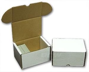 BCW 330 Count (Bundle of 50) Corrugated Cardboard Storage Box - Baseball, Football, Basketball, Hockey, Nascar, Sportscards, Gaming & Trading Cards Collecting Supplies