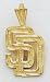 San Diego Padres MLB Baseball Charm - 14kt Solid Gold