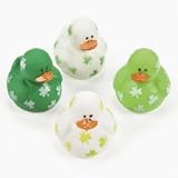 Two Dozen 24 Mini Irish St Patrick s Day Rubber Ducks
