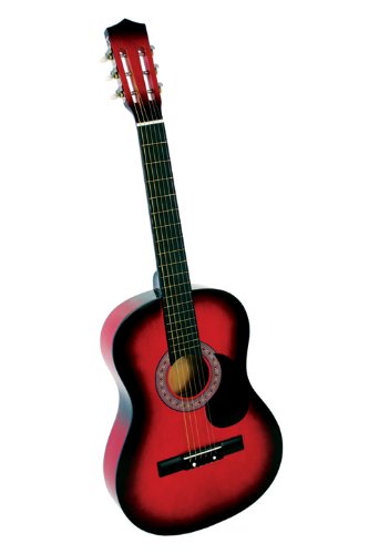 Mardi Gras Acoustic Red Guitar