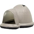 Petmate Indigo Dog House with Microban, Medium, Taupe Top, Black Bottom