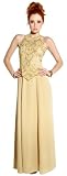 Mother Of The Bride Beaded Cutouts Sleeveless Chiffon Formal Wedding Party Gown MOB Dress