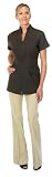 Canyon Rose Estheticians Tuxedo Front Jacket, Brown, Large