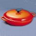 Le Creuset ビュッフェ・キャセロール 26cm オレンジ 25032-26-09: ●ル・クルーゼの鋳物ホーローウェアは鋳物にガラス質のエナメルを焼き付けたも。ル・クルーゼの鋳物ホーロー製品は今も熟練工の手により一つ一つ丹念に作られるまさに「手作り」の逸品。とても熱伝導がよく、耐久性...