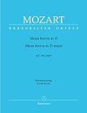 Produkt-Bild: Missa Brevis d-Dur KV 194 (186h). Klavierauszug