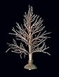 24" Battery Operated LED Fiber Optic Gold Twig Tree