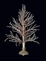 24" Battery Operated LED Fiber Optic Gold Twig Tree