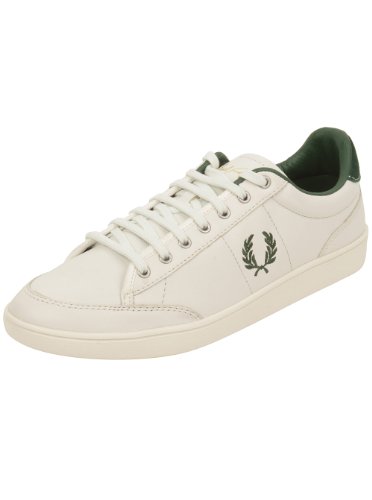 Fred Perry Hopman Leather Sneaker in Porcelain 8 M US