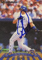 Dean Palmer, Kansas City Royals, 1998 Donruss Autographed Card