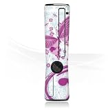 Design Skins for Microsoft Xbox 360 Slim Faceblade - Pink Butterfly Design Folie