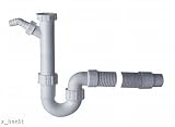 Flexibeler Geruchverschluss Siphon fuer die Spuele