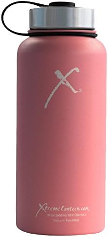Xtreme Canteen Canteen with Stainless Strap Lid, Blush Pink, 32 oz