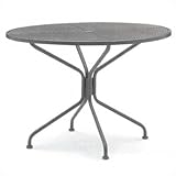 Premium Mesh Top Round Umbrella Table Finish: Textured Cypress, Size: 54