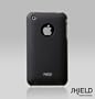 SHIELD Apple 3G 3GS iPhone Shield Polycarbonate Slim Fit Case + Microfiber Cleaning Cloth - (Black)