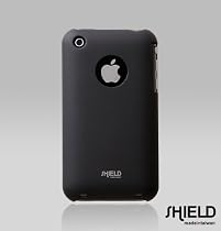SHIELD Apple 3G 3GS iPhone Shield Polycarbonate Slim Fit Case + Microfiber Cleaning Cloth - (Black)