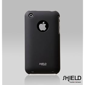 SHIELD Apple 3G 3GS iPhone Shield Polycarbonate Slim Fit Case + Microfiber Cleaning Cloth - (Black)