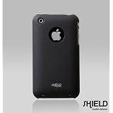 Shield Polycarbonate Slim Fit Case with Microfiber Cleaning Cloth for iPhone 3G/3GS - Black ~ Shield