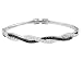 Jewelry : 3.57CTW BELLA LUCE BLACK AND WHITE DIAMOND SIMULANT STERLING SILVER BRACELET