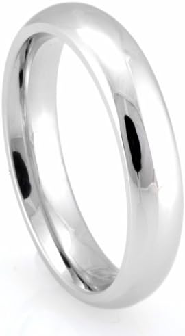 Eternal Bond Cobalt 5mm Comfort Fit Men's Wedding Band Featuring a High Polish Finish(Size 8.5)