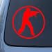 COUNTERSTRIKE - Half-Life - Vinyl Decal Sticker #A1427 | Vinyl Color: Red