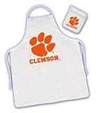 Clemson Tigers Tailgate Barbecue (BBQ) Grilling Apron/Mitt Set NCAA