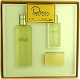 Oscar For Men by Oscar de la Renta for Men 3 Piece Set includes: 1.6 oz Eau de Toilette Spray + 0.33 oz Miniature Eau de Toilette + 0.8 oz Soap