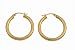 9ct Yellow Gold UER 009Y Ladies Hoop Earrings