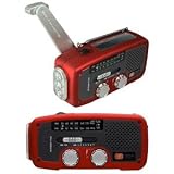 NEW Solar Dynamo Powered Radio Red (Indoor & Outdoor Living)