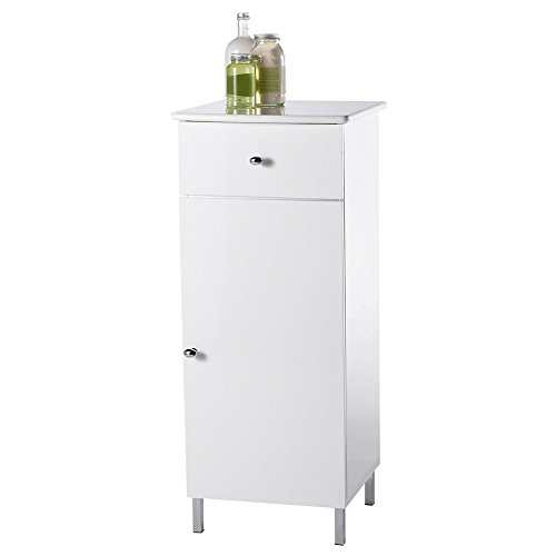 Best Showerdrape Capri Floor Standing White High Gloss Bathroom Cabinet Reviews Qtriyt