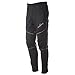 4ucycling Mens Fleeced Windproof Winter Cycling Pants For Biking,Skiing,Running Outdoor Sports Black
