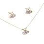 10K YG Tanzanite and Diamond Pendant and Earring Set