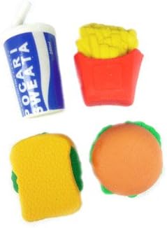 Japanese Fun: 4 Piece Quick Lunch Erasers