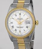 ROLEX OYSTER PERPETUAL DATE WATCH, 18K SS STEEL