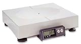Mettler Toledo PS60 Parcel Shipping Scale with Base Mount Display, Capacity 150 lb x 0.05 lb, 12 x 14 in. ABS Plastic Platter, Legal for Trade