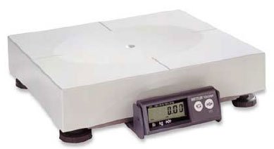 Mettler Toledo PS60 Parcel Shipping Scale with Base Mount Display  Capacity 150 lb x 0.05 lb  12 x 14 in. ABS Plastic Platter  Legal for Trade