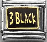 Clearly Charming 3 Black Italian Charm