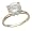 Simple 14K Gold Plated CZ Engagement Ring