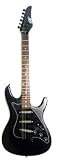Assassin 39 Inch BLACK Full Size Electric Guitar & Gig Bag, Strap, Cable, EBONY (Free eBook & DirectlyCheap(TM) Translucent Blue Medium Guitar Pick)