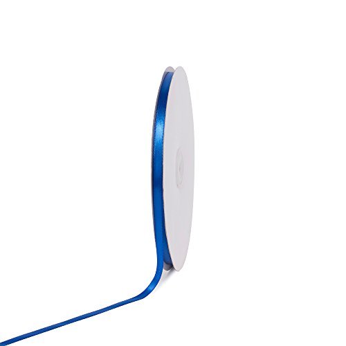 Single Face Satin Ribbon, 100-yard, 1/4-inch - Royal Blue
