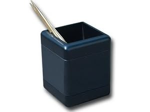 Blackwood & Leather Pencil Cup