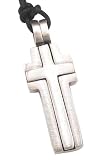 Cross Crosses Christian Christ Pewter Pendant Necklace - B00065G0PS