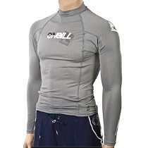 O'Neill men's long sleeve rashguard: Lycra shirt with 50+ UV protection