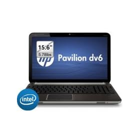 Laptop Notebook HP Pavilion dv6t Quad Edition Notebook PC w Blu ray DVD burner 6GB DDR3 Memory 2nd gen. Quad Core i7 2630QM 2.0GHz 6MB L3Cache w Turbo Boost up to 2.9 GHz 750GB HD 15.6 Display 1GB GDDR5 Radeon HD 6490M Graphics HDMI VGA Webcam Fingerprint