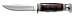 KA-BAR Leather Handled Hunter Knife with Game Hook
