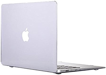 MacBook Air 13 Case, 13-inch Plastic Hard Shell Snap On Protective Case Cover for Apple Laptop MacBook Air 13.3" (A1369 &amp; A1466) - Clear / Crystal