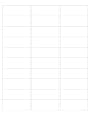 Box of 7200 White Mailing Labels, 1 x 2-5/8 Inches, Same Size as Avery 5160