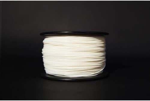 Mwave3D MBFA001-White ABS Filament, 1.75mm, 2 lb Spool, White