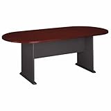 Bush Furniture Conference Tables Racetrack Conference Table, Mahogany